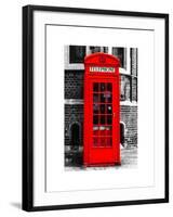 Red Phone Booth in London - City of London - UK - England - United Kingdom - Europe-Philippe Hugonnard-Framed Art Print