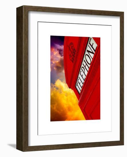 Red Phone Booth in London - City of London - UK - England - United Kingdom - Europe-Philippe Hugonnard-Framed Art Print