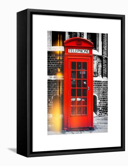 Red Phone Booth in London - City of London - UK - England - United Kingdom - Europe-Philippe Hugonnard-Framed Stretched Canvas