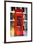 Red Phone Booth in London - City of London - UK - England - United Kingdom - Europe-Philippe Hugonnard-Framed Art Print