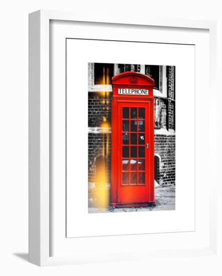 Red Phone Booth in London - City of London - UK - England - United Kingdom - Europe-Philippe Hugonnard-Framed Art Print