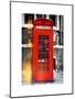 Red Phone Booth in London - City of London - UK - England - United Kingdom - Europe-Philippe Hugonnard-Mounted Art Print