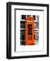 Red Phone Booth in London painted Orange - City of London - UK - England - United Kingdom - Europe-Philippe Hugonnard-Framed Art Print