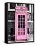 Red Phone Booth in London painted Pink - City of London - UK - England - United Kingdom - Europe-Philippe Hugonnard-Framed Stretched Canvas