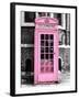Red Phone Booth in London painted Pink - City of London - UK - England - United Kingdom - Europe-Philippe Hugonnard-Framed Photographic Print