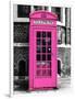 Red Phone Booth in London painted Pink - City of London - UK - England - United Kingdom - Europe-Philippe Hugonnard-Framed Photographic Print