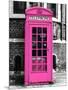 Red Phone Booth in London painted Pink - City of London - UK - England - United Kingdom - Europe-Philippe Hugonnard-Mounted Photographic Print