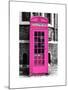 Red Phone Booth in London painted Pink - City of London - UK - England - United Kingdom - Europe-Philippe Hugonnard-Mounted Art Print