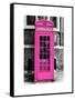 Red Phone Booth in London painted Pink - City of London - UK - England - United Kingdom - Europe-Philippe Hugonnard-Framed Stretched Canvas