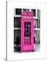 Red Phone Booth in London painted Pink - City of London - UK - England - United Kingdom - Europe-Philippe Hugonnard-Stretched Canvas