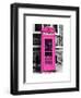 Red Phone Booth in London painted Pink - City of London - UK - England - United Kingdom - Europe-Philippe Hugonnard-Framed Art Print