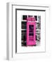 Red Phone Booth in London painted Pink - City of London - UK - England - United Kingdom - Europe-Philippe Hugonnard-Framed Art Print