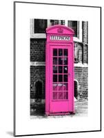 Red Phone Booth in London painted Pink - City of London - UK - England - United Kingdom - Europe-Philippe Hugonnard-Mounted Art Print