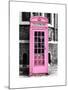 Red Phone Booth in London painted Pink - City of London - UK - England - United Kingdom - Europe-Philippe Hugonnard-Mounted Art Print