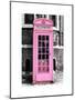 Red Phone Booth in London painted Pink - City of London - UK - England - United Kingdom - Europe-Philippe Hugonnard-Mounted Art Print