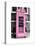 Red Phone Booth in London painted Pink - City of London - UK - England - United Kingdom - Europe-Philippe Hugonnard-Stretched Canvas