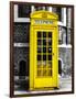 Red Phone Booth in London painted Yellow - City of London - UK - England - United Kingdom - Europe-Philippe Hugonnard-Framed Photographic Print