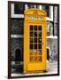 Red Phone Booth in London painted Yellow - City of London - UK - England - United Kingdom - Europe-Philippe Hugonnard-Framed Photographic Print