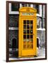 Red Phone Booth in London painted Yellow - City of London - UK - England - United Kingdom - Europe-Philippe Hugonnard-Framed Photographic Print