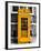 Red Phone Booth in London painted Yellow - City of London - UK - England - United Kingdom - Europe-Philippe Hugonnard-Framed Premium Photographic Print