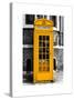 Red Phone Booth in London painted Yellow - City of London - UK - England - United Kingdom - Europe-Philippe Hugonnard-Stretched Canvas