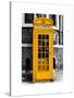 Red Phone Booth in London painted Yellow - City of London - UK - England - United Kingdom - Europe-Philippe Hugonnard-Stretched Canvas