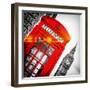 Red Phone Booth in London with the Big Ben - City of London - UK - England - United Kingdom-Philippe Hugonnard-Framed Photographic Print