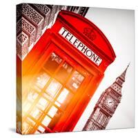 Red Phone Booth in London with the Big Ben - City of London - UK - England - United Kingdom-Philippe Hugonnard-Stretched Canvas