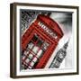 Red Phone Booth in London with the Big Ben - City of London - UK - England - United Kingdom-Philippe Hugonnard-Framed Photographic Print