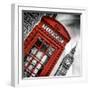 Red Phone Booth in London with the Big Ben - City of London - UK - England - United Kingdom-Philippe Hugonnard-Framed Photographic Print