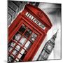 Red Phone Booth in London with the Big Ben - City of London - UK - England - United Kingdom-Philippe Hugonnard-Mounted Photographic Print