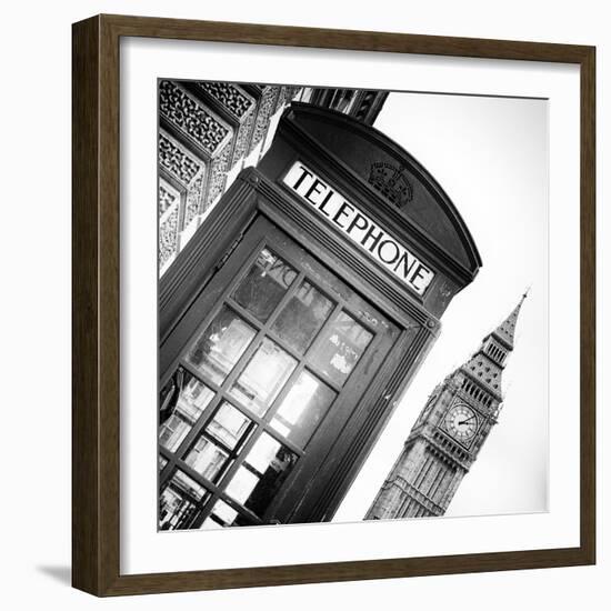 Red Phone Booth in London with the Big Ben - City of London - UK - England - United Kingdom-Philippe Hugonnard-Framed Photographic Print