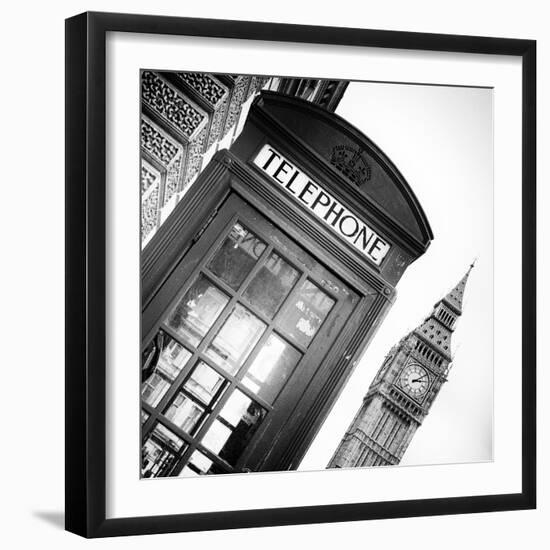 Red Phone Booth in London with the Big Ben - City of London - UK - England - United Kingdom-Philippe Hugonnard-Framed Photographic Print