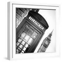 Red Phone Booth in London with the Big Ben - City of London - UK - England - United Kingdom-Philippe Hugonnard-Framed Photographic Print