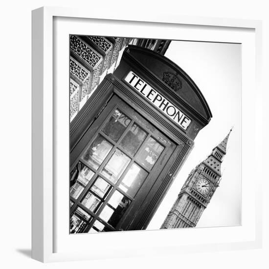 Red Phone Booth in London with the Big Ben - City of London - UK - England - United Kingdom-Philippe Hugonnard-Framed Photographic Print