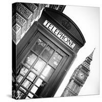 Red Phone Booth in London with the Big Ben - City of London - UK - England - United Kingdom-Philippe Hugonnard-Stretched Canvas