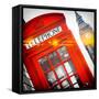 Red Phone Booth in London with the Big Ben - City of London - UK - England - United Kingdom-Philippe Hugonnard-Framed Stretched Canvas