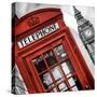 Red Phone Booth in London with the Big Ben - City of London - UK - England - United Kingdom-Philippe Hugonnard-Stretched Canvas