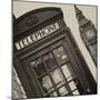 Red Phone Booth in London with the Big Ben - City of London - UK - England - United Kingdom-Philippe Hugonnard-Mounted Photographic Print