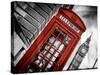 Red Phone Booth in London with the Big Ben - City of London - UK - England - United Kingdom-Philippe Hugonnard-Stretched Canvas