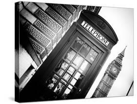 Red Phone Booth in London with the Big Ben - City of London - UK - England - United Kingdom-Philippe Hugonnard-Stretched Canvas