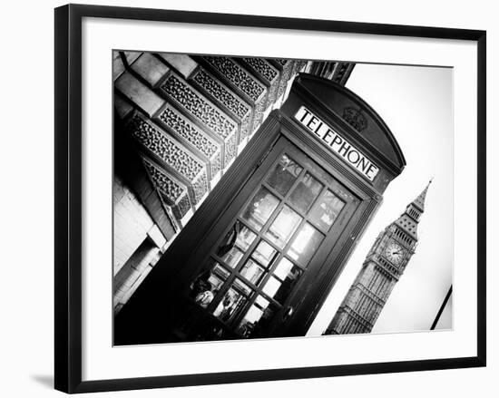 Red Phone Booth in London with the Big Ben - City of London - UK - England - United Kingdom-Philippe Hugonnard-Framed Photographic Print