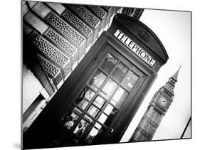 Red Phone Booth in London with the Big Ben - City of London - UK - England - United Kingdom-Philippe Hugonnard-Mounted Photographic Print