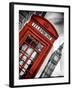 Red Phone Booth in London with the Big Ben - City of London - UK - England - United Kingdom-Philippe Hugonnard-Framed Photographic Print