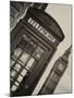 Red Phone Booth in London with the Big Ben - City of London - UK - England - United Kingdom-Philippe Hugonnard-Mounted Photographic Print