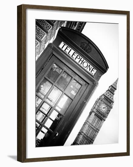 Red Phone Booth in London with the Big Ben - City of London - UK - England - United Kingdom-Philippe Hugonnard-Framed Photographic Print