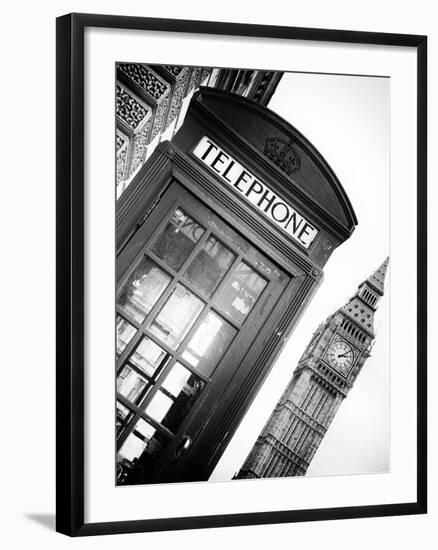 Red Phone Booth in London with the Big Ben - City of London - UK - England - United Kingdom-Philippe Hugonnard-Framed Photographic Print