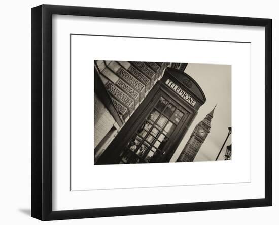 Red Phone Booth in London with the Big Ben - City of London - UK - England - United Kingdom-Philippe Hugonnard-Framed Art Print