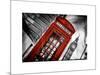 Red Phone Booth in London with the Big Ben - City of London - UK - England - United Kingdom-Philippe Hugonnard-Mounted Art Print