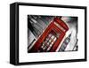 Red Phone Booth in London with the Big Ben - City of London - UK - England - United Kingdom-Philippe Hugonnard-Framed Stretched Canvas